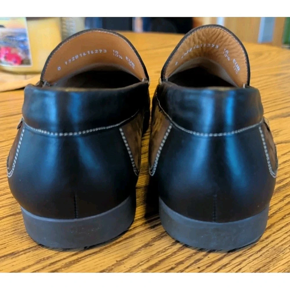 Mephisto Mens 10.5 Brown Suede Leather Comfort Shoes Loafers Slip On